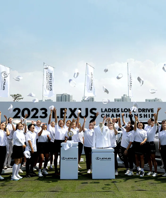 2023 렉서스 여성 장타대회 단체 사진